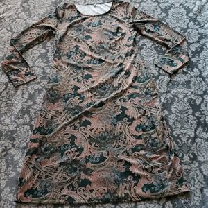 XL Dress Green & Gold